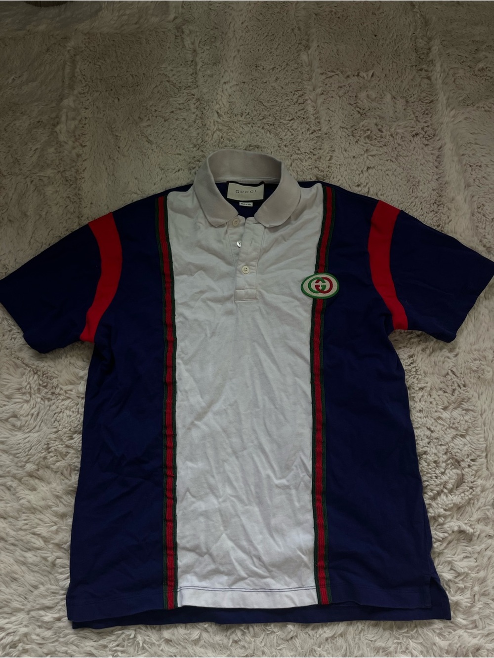 Gucci Web Stripe Polo Shirt